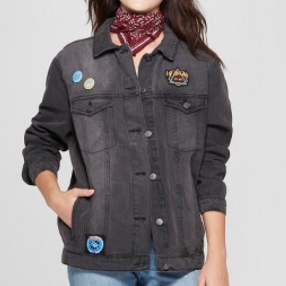 NWT Junk Food Oversized Def Leppard Denim Jacket - Picture 4 of 5